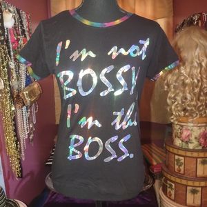 MYSTIQ‎ I'm The is Iridescent T-Shirt L